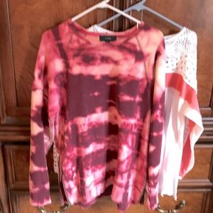 I Crew tie dye sweatshirt, beautiful, long !